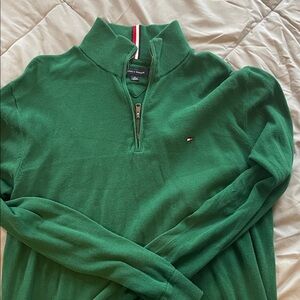 Tommy Hilfiger Men's Zip-Up Sweater in Green